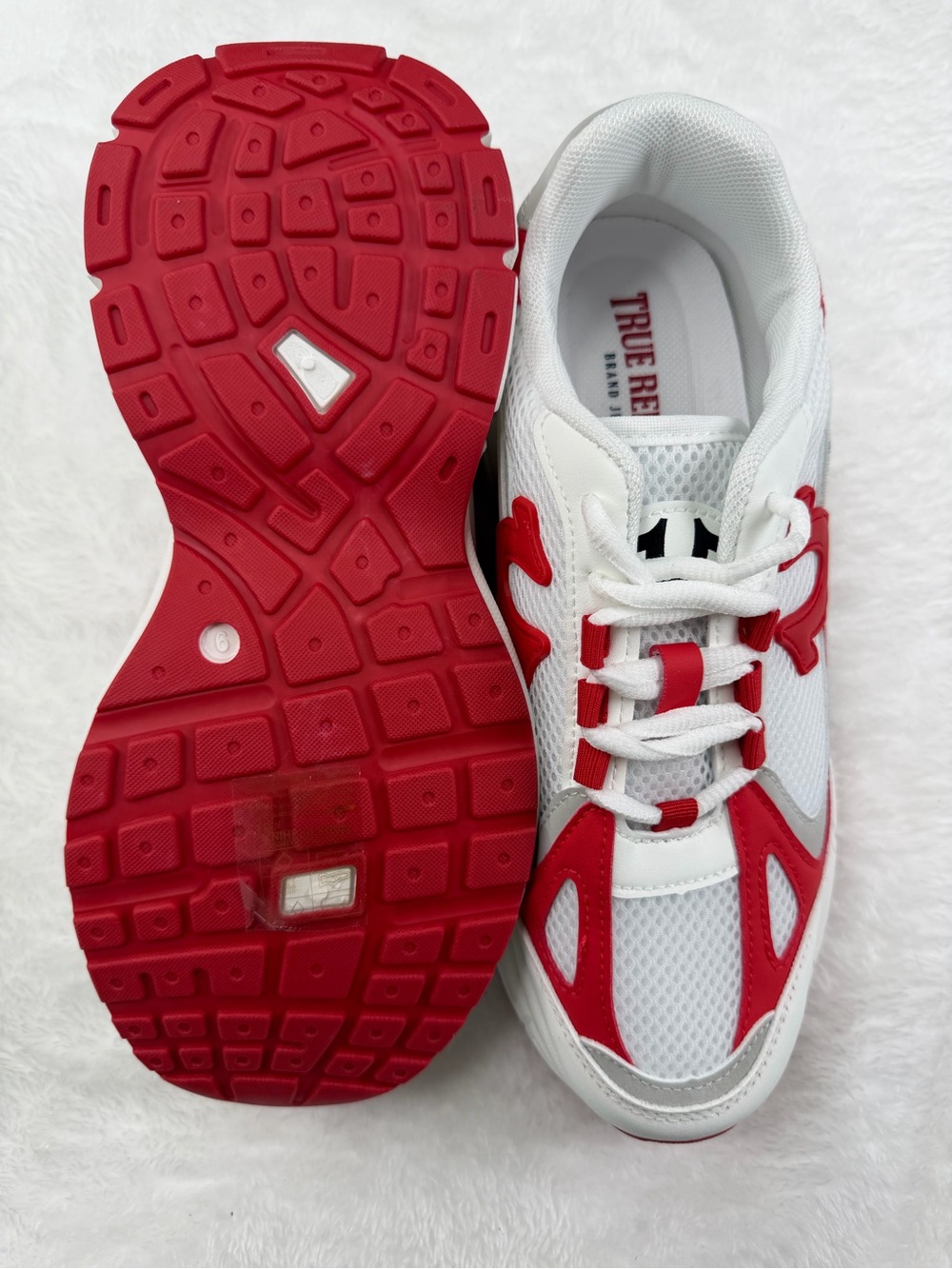 True Religionwomen’s white & Red Athletic Sneakers - Picture 3 of 6